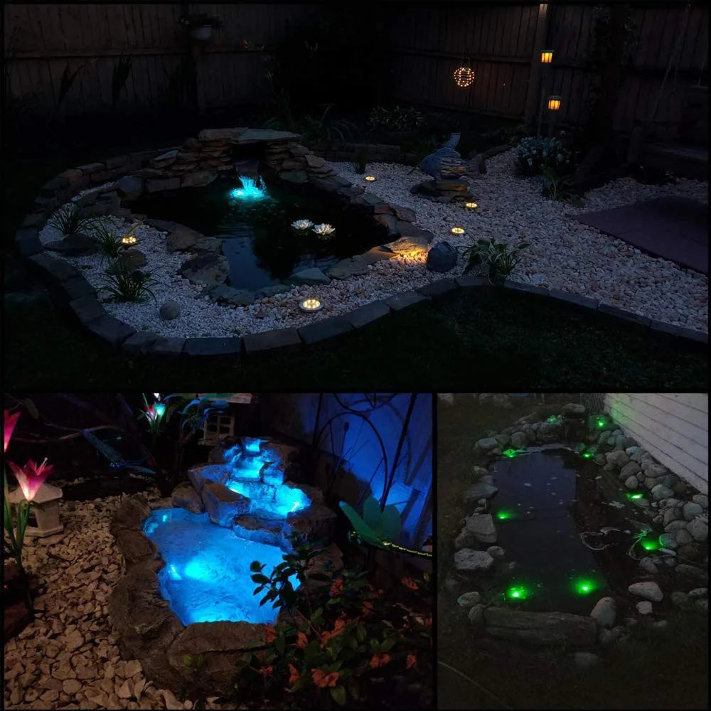 Mini Submersible LED Lights with Remote Control - Small Tea Light Underwater Light Battery Powered for Party Event Vase Fishtank