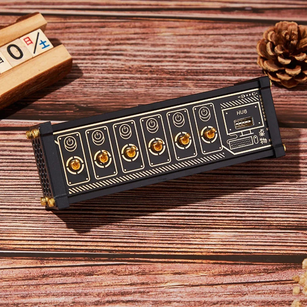 Creative Desktop Decoration with USB, Power Board with USB Charger, Vintage Power Socket, Gift