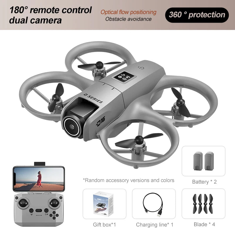 Xiaomi D16 Drone HD Dual Camera 8K Profesional Aerial 3 Battery Brushless Motor Optical Flow GPS Positioning Avoidance Drone