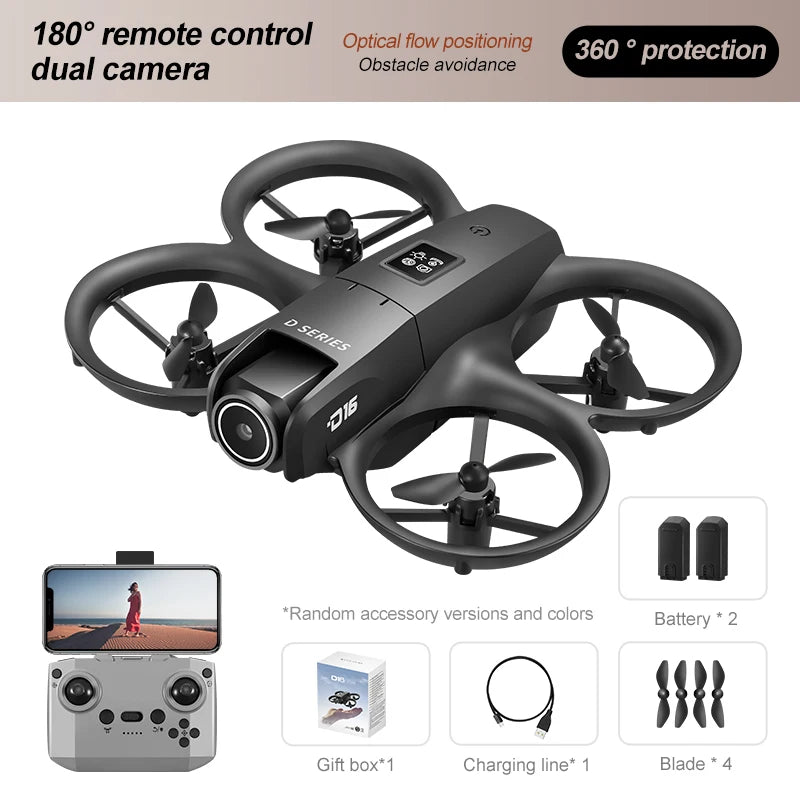 Xiaomi D16 Drone HD Dual Camera 8K Profesional Aerial 3 Battery Brushless Motor Optical Flow GPS Positioning Avoidance Drone