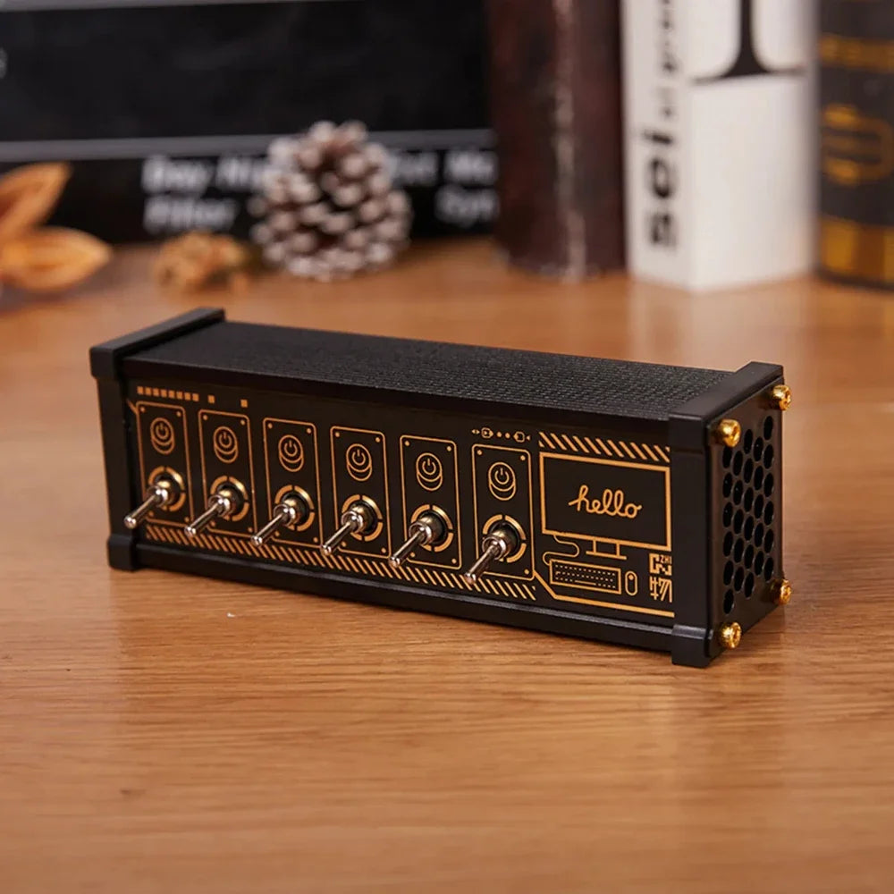 Creative Desktop Decoration with USB, Power Board with USB Charger, Vintage Power Socket, Gift