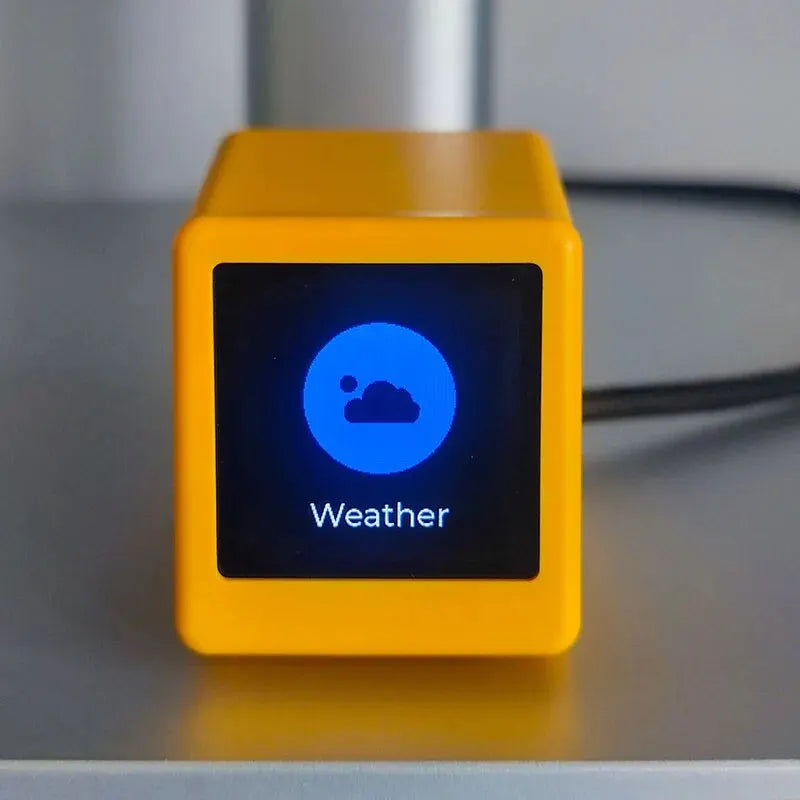 Bitcoin Price Display Ticker with Smart Weather Clock, Support Cryptocurrency and Stock and Exchange Rate and Gold Price Tracker