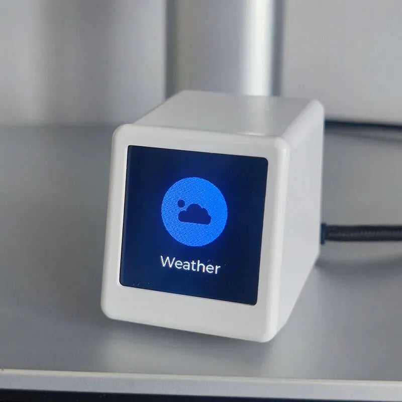 Bitcoin Price Display Ticker with Smart Weather Clock, Support Cryptocurrency and Stock and Exchange Rate and Gold Price Tracker