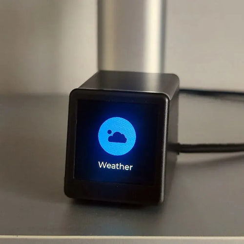 Bitcoin Price Display Ticker with Smart Weather Clock, Support Cryptocurrency and Stock and Exchange Rate and Gold Price Tracker