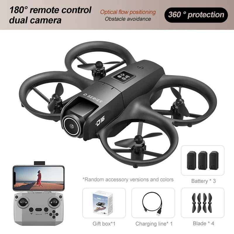 Xiaomi D16 Drone HD Dual Camera 8K Profesional Aerial 3 Battery Brushless Motor Optical Flow GPS Positioning Avoidance Drone